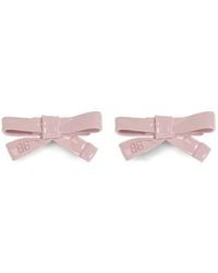 Balenciaga - Bow-Shaped Brass Earrings - Lyst