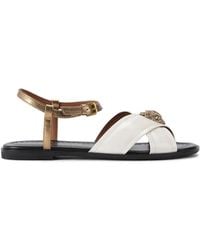 Kurt Geiger - Orson Cross Flat Sandals - Lyst