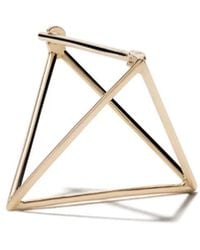 Shihara - Gold Triangle 18k Gold Earrings - Lyst
