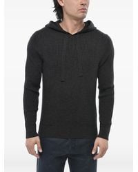 Paolo Pecora - Sudadera Con Capucha Y Tejido De Canalé - Lyst
