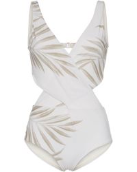 Johanna Ortiz Costume intero con schiena scoperta - Bianco