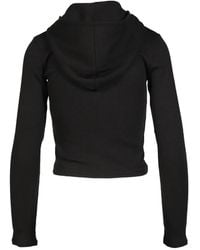 GLOWNY - G Classic Essential Ribbed-Knit Zip-Up Hoodie - Lyst