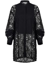 Valentino Garavani - Lace-Construction Shirt - Lyst