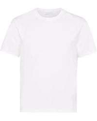 Prada - T-Shirt Round Neck - Lyst
