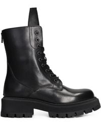Julie Dee - Lace-Up Chunky-Sole Boots - Lyst