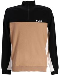 BOSS - Colour-Block Sweatshirt - Lyst