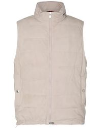 Brunello Cucinelli - Quilted Leather Gilet - Lyst
