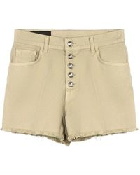 Dondup - Buttoned Frayed Shorts - Lyst