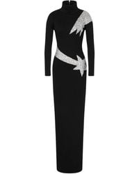 Moschino - Maxi Cotton-Blend Dress - Lyst