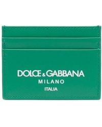 Dolce & Gabbana - Logo-print Leather Cardholder - Lyst