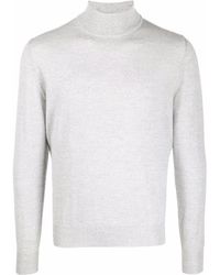 Canali Lightweight Wool Sweatshirt - Grey