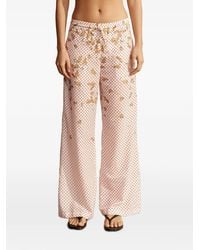 Donde Esteban - Bird-Print Polka-Dot Trousers - Lyst