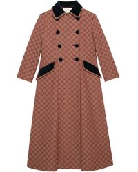 Gucci GG Canvas Coat - Brown