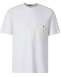 Herno - Pocket-Detail Shoulder-Panel T-Shirt - Lyst