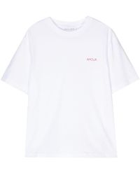 Maison Labiche - Slogan-embroidered Cotton T-shirt - Lyst