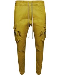 Rick Owens - Elasticated-Waist Tapered Leather Trousers - Lyst