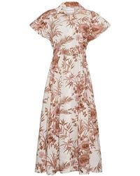 Cara Cara - Sawyer Floral-Print Midi Dress - Lyst