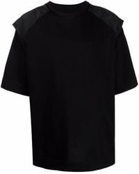 Juun.J - Embroidered Logo Ripstop-back T-shirt - Lyst