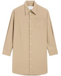 Ami Paris - Ami De Coeur Button Pocket Shirt Dress - Lyst