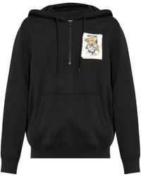 Moschino - Logo-Patch Hoodie - Lyst