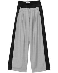 Lutz Huelle - Pleated Wide-Leg Trousers - Lyst