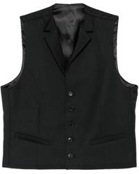 KARL LAGERFELD - Notch-Lapel Button-Up Waistcoat - Lyst