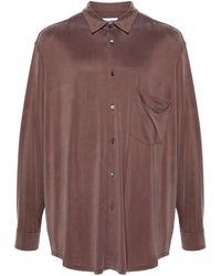 Magliano - Braided-strap Detailed Silk Shirt - Lyst
