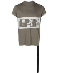 Rick Owens - T-Shirt aus Bio-Baumwolle mit Print - Lyst