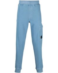 C.P. Company - Logo-Plaque Cotton Track Pants - Lyst