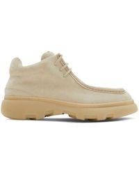 Burberry - Suede Creeper Mid Shoes - Lyst