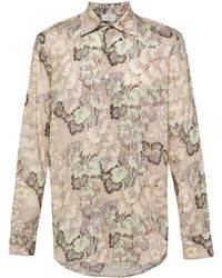 Etro - Floral-Print Cotton Shirt - Lyst