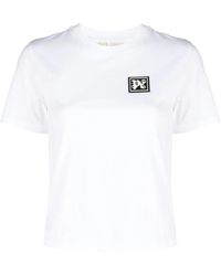 Palm Angels - Ski Club Katoenen T-Shirt - Lyst