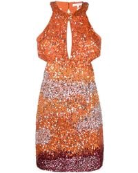 Patrizia Pepe - Kleid mit Pailletten - Lyst