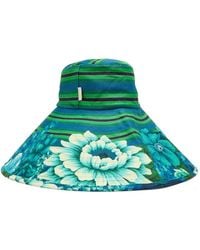 ALÉMAIS - Floral-Print Striped Sun Hat - Lyst