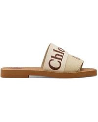 Chloé - Holzige Sandalen - Lyst