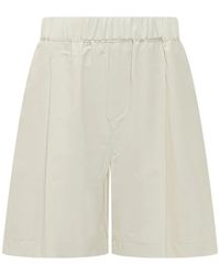 A PAPER KID - Pleated Bermuda Shorts - Lyst
