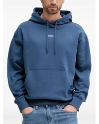 BOSS - Hoodie mit Logo-Print - Lyst