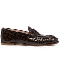 Stuart Weitzman - Spencer Loafer Mit Kroko-Effekt - Lyst