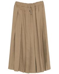 Fabiana Filippi - Drawstring-Fastening Pleated Midi Skirt - Lyst