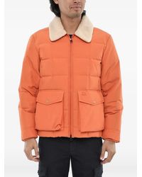 Woolrich - Duster Blizzard Faux-Fur-Collar Quilted Jacket - Lyst