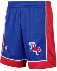 Mitchell & Ness - Nba Detroit Pistons 1998 Swingman Shorts - Lyst