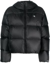 Calvin Klein - Logo-print Down Puffer Jacket - Lyst