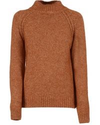 K-Way - Mock-Neck Raglan-Sleeve Sweater - Lyst