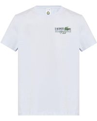 Lacoste - Logo-print Cotton T-shirt - Lyst