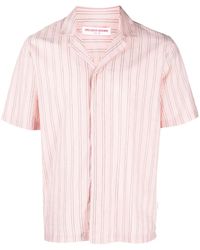 Orlebar Brown - Maitan Vertical-Striped Cotton Shirt - Lyst