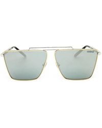 Versace - Greca Geometric-Frame Sunglasses - Lyst