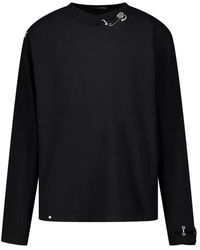 we11done - Piercing-Detail Longsleeve T-Shirt - Lyst