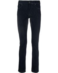 7 For All Mankind - Slim-cut Logo-patch Jeans - Lyst
