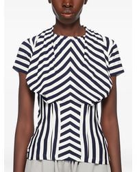 Pushbutton - Striped Corset Top - Lyst