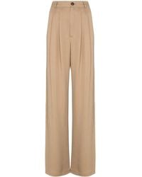 Reformation - Pantalones anchos Mason de talle alto - Lyst